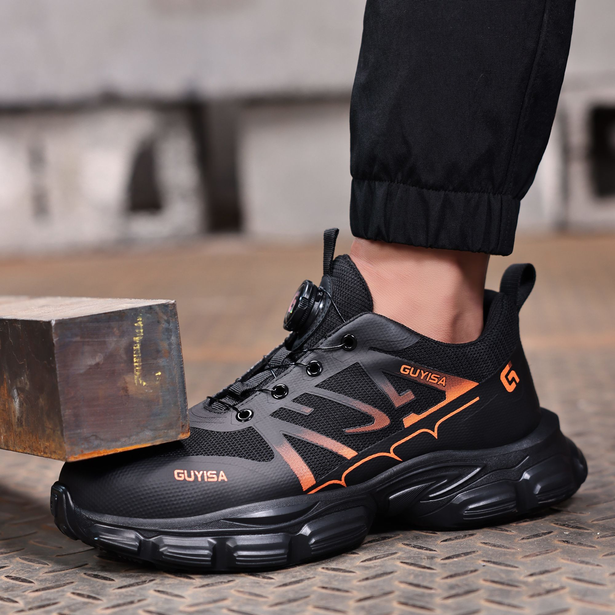 Premium Safety Work Shoes - Breathable Steel Toe Puncture Resistant for Construction, Hiking, Walking