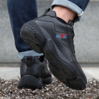 Guyisa Mens High Quality Impact Resistant Anti-Collision Shock Absorbing Safety Shoes for Welding