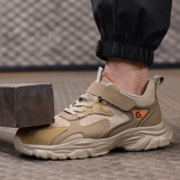 GUYISA Safety Shoes Microfiber Upper Standard Plastic Toe Puncture Sole Steel Toe New Fashion Safety Shoes