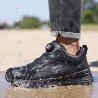 Sports Steel Toe Industrial Safety Shoes Waterproof Microfiber Upper Safety Shoes
