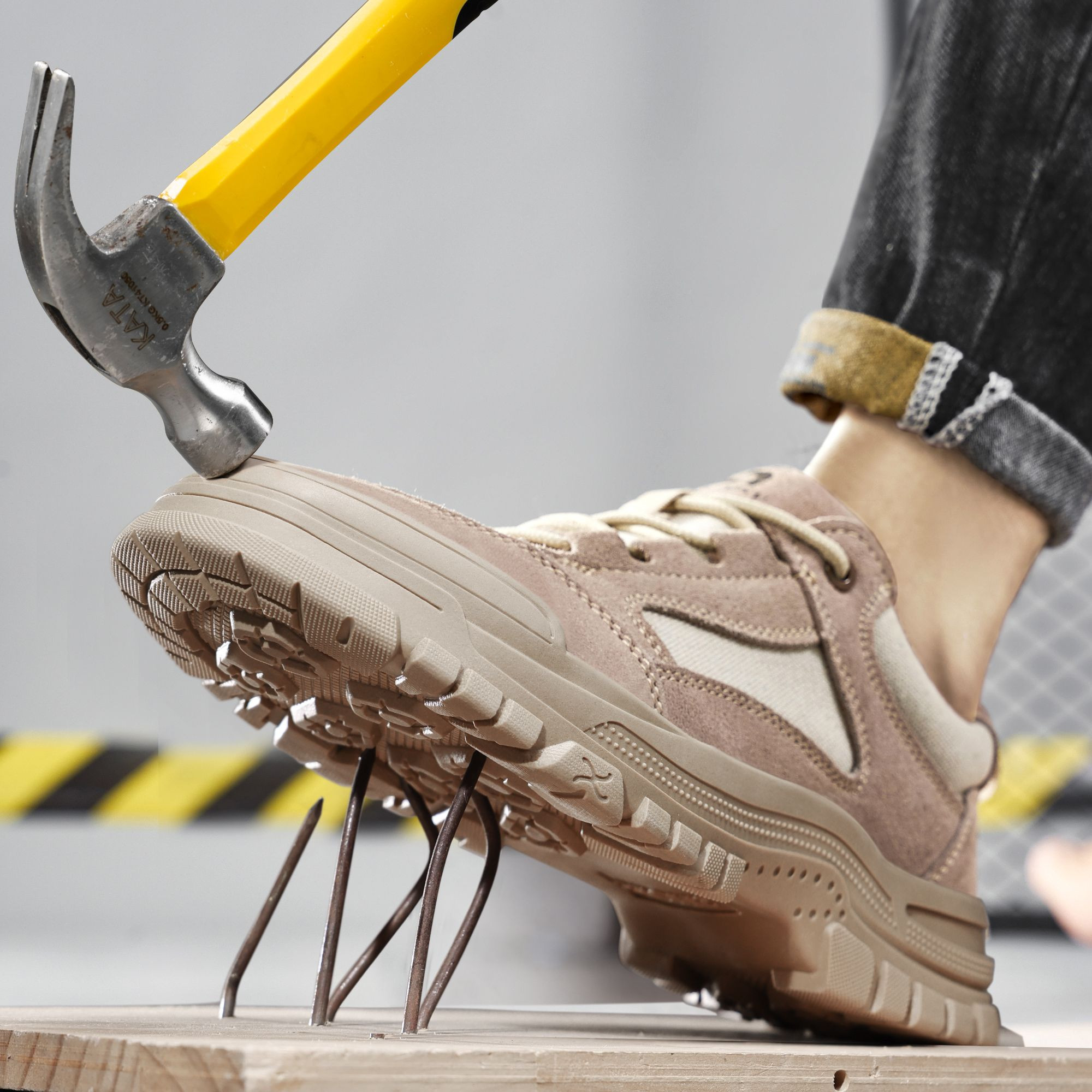 GUYISA Fashion Safety Shoes Industrial Construction Site Steel Toe Safety Shoes Anti-smashsafety Shoes