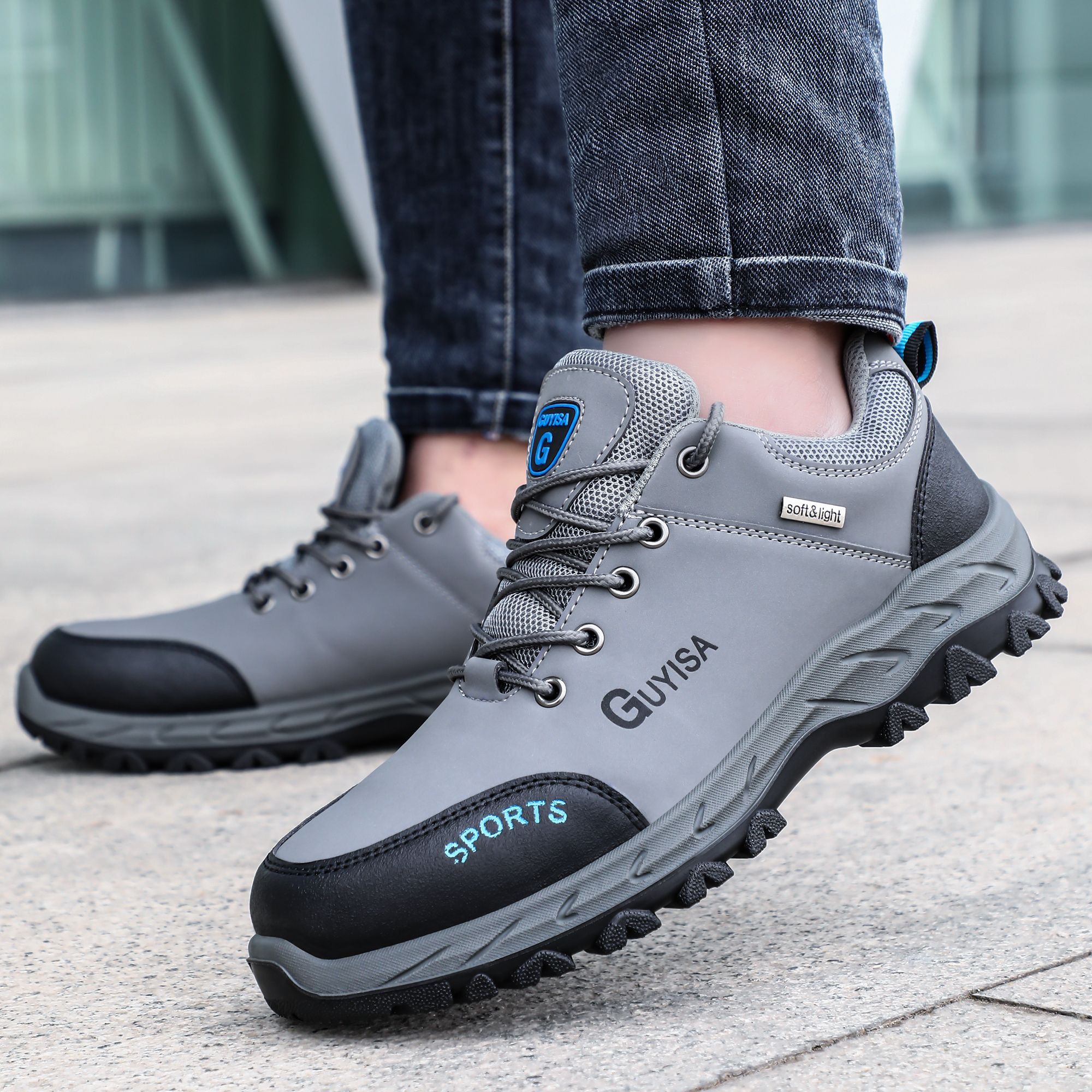Anti Crush Steel Toe Safety Boots Men Waterproof Anti Puncture Construction Industrial