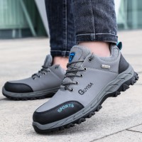 Anti Crush Steel Toe Safety Boots Men Waterproof Anti Puncture Construction Industrial