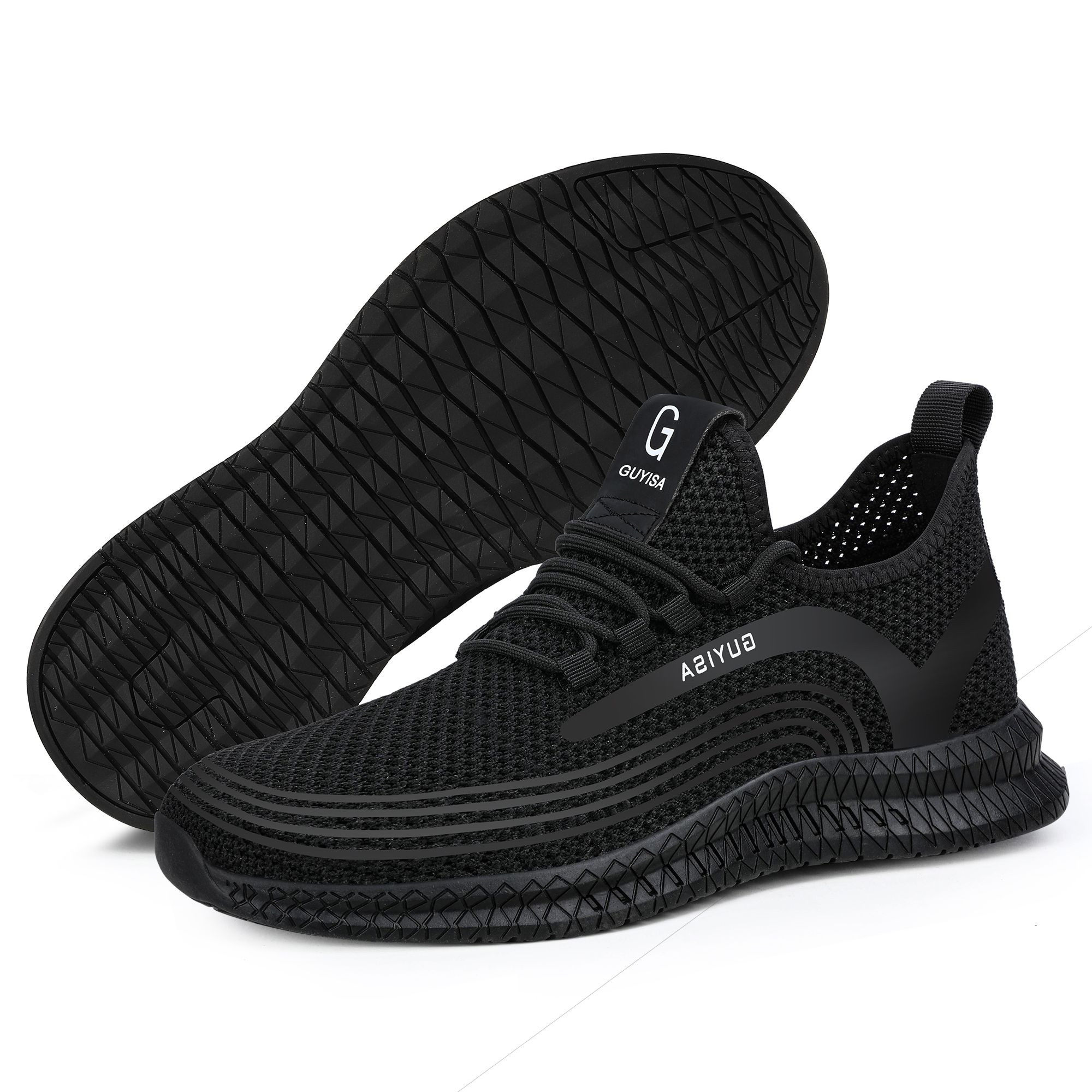 China factory fast delivery workers protection black mesh surface breathable safety shoes CE anti-hit anti-puncture