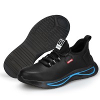 GUYISA Dual Density PU Outsole Work Boots with Breathable Steel Toe for Construction Mining Heavy Industry