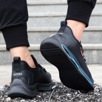 GUYISA Dual Density PU Outsole Work Boots with Breathable Steel Toe for Construction Mining Heavy Industry