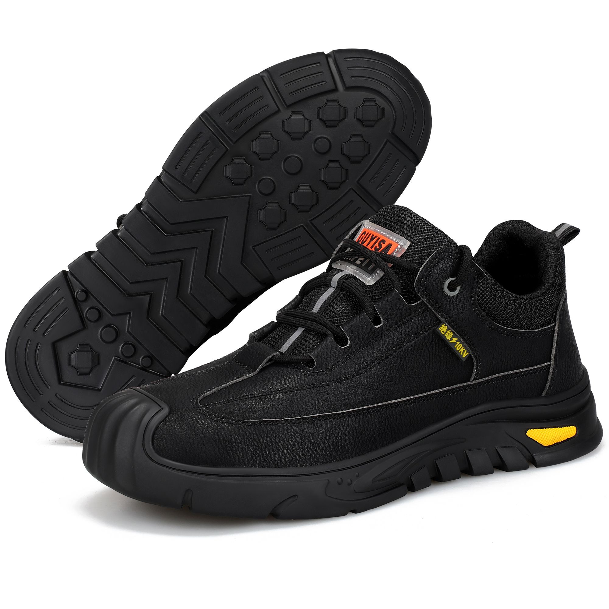 GUYISA High Quality Puncture & Impact Resistant 10KV Insulated Electrical Hazard Protection Mens Labor Safety Shoes