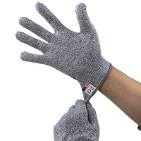 Food Grade Cut Level 5 HPPE Cut Resistant Gloves 13G for Food Processing Safety & Industrial Hand Protection